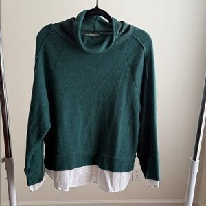 Impressions Forest Green Cowl Neck Sweater